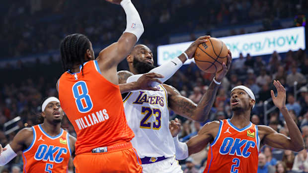 LeBron James, Los Angeles Lakers, Jalen Williams, OKC Thunder